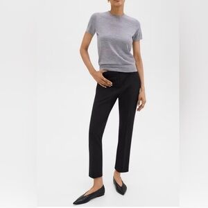 NWT Theory Black Treeca Pant in Good Wool